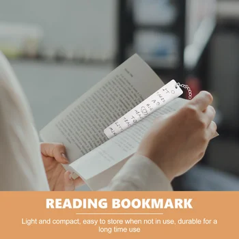 1 Набор многоцелевых маркеров страниц из нержавеющей стали Книжный маркер Декор книги