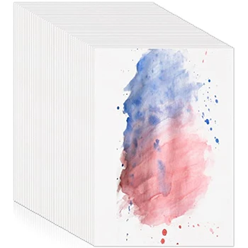 120 листов 300GSM Белая акварельная бумага Акварельный скетчбук для детей Ребенок Взрослые Художники Рисование (5 x 7 дюймов)