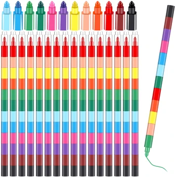 16 шт. Один блок Пэчворк 12 цветов Многосекционные мелки Детские мелки для рисования Пластиковые цветные мелки