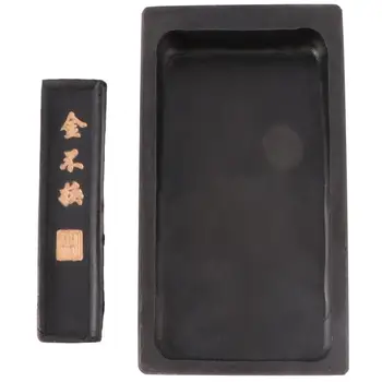 2 шт. 5-дюймовые долговечные чернильные камни премиум-класса китайские традиционные чернильные камни с чернильной палочкой для китайской каллиграфии и живописи
