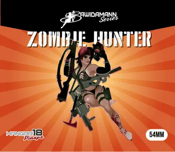 54 мм Zombie Hunter Die Cast Resin Фигура Модель Сборка Набор Неокрашенный Бесплатная доставка
