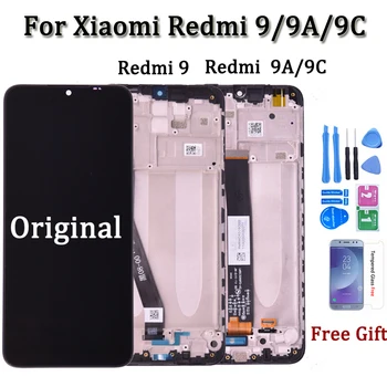 6,53 дюйма Экран для Xiaomi Redmi 9A 9C Дисплей ЖК-дисплей Сенсорный экран Дигитайзер для Redmi 9 LCD Запасные части телефона в сборе