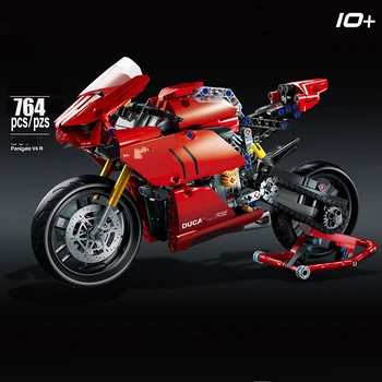 674Pcs Constructor Ducatis Panigale V4 R Motorfiets Bouwstenen Bricks Speelgoed voor Jongens Kinderen Speelgoed Kerstcadeaus