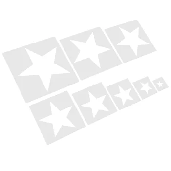 8 шт. Трафареты геометрических фигур Многофункциональные трафареты для печати на стене дома