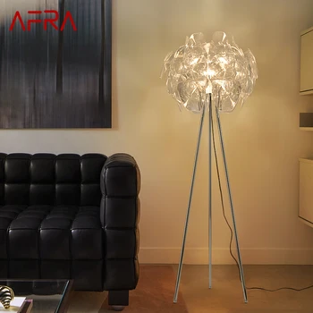 AFRA Современный винтажный торшер Креативный простой светильник Стоячий светодиодный декоративный для дома Гостиная Спальня