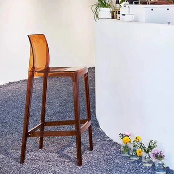 Barhocker Обеденные барные стулья Скандинавская кухня Пластиковые наружные стойки регистрации Барные стулья Стойка салона Стулья Мебель