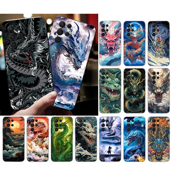Dragon Wave Art Чехол для телефона Samsung S23 S22 S21 S20 Ultra S20 S22 S21 S10E S21 S20 FE S10 Plus