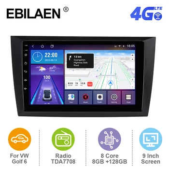 EBILAEN Android 12 Автомагнитола для VW Volkswagen Golf 6 2008-2016 Мультимедиа GPS Навигация Carplay RDS 4G Android Auto WIFI FM