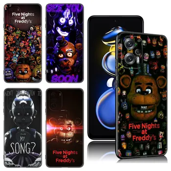Five-Nights-At-Freddys Черный Силиконовый Чехол Для Телефона Xiaomi POCO X3 X4 NFC F5 M3 M4 M6 X5 X6 Pro F3 F4 GT 5G C55 C65 M5