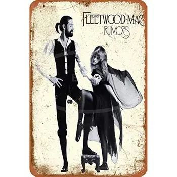 Fleetwood Mac Greatest Hits Винил Железо Живопись Стена Плакат Металл Винтаж Группа Жестяные знаки Ретро Гараж Табличка Декоративный