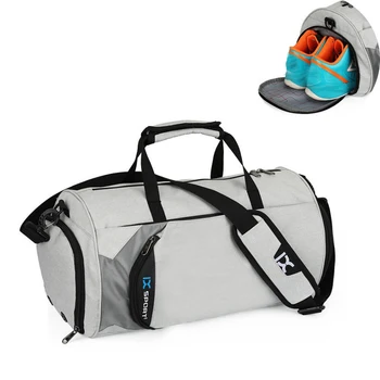 Gym Bags For Fitness Training Yoga Outdoor Travel Sport Bag с карманом для обуви Многофункциональные сухие влажные разделительные сумки Мужчины Женщины