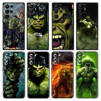 Hulk Marvel Hero Для Samsung Galaxy S23 S22 S21 S20 Ultra Plus Pro S10 S9 S8 S7 4G 5G Силиконовый мягкий черный чехол для телефона