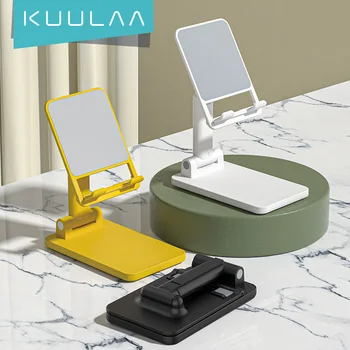 KUULAA Настольная регулируемая подставка для мобильного телефона, универсальная складная подставка под разными углами для планшета iPad, iPhone, Samsung Smart