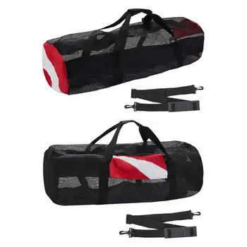 Mesh Спортивная сумка Подводное плавание с аквалангом Дышащая легкая сетчатая сумка Сумка для снорклинга для серфинга Рыбалка Тренажерный зал Активный отдых Плавание