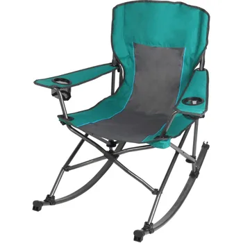 Ozark Trail Складное комфортное кресло-качалка для кемпинга, зеленый, вместимость 300 фунтов, взрослый