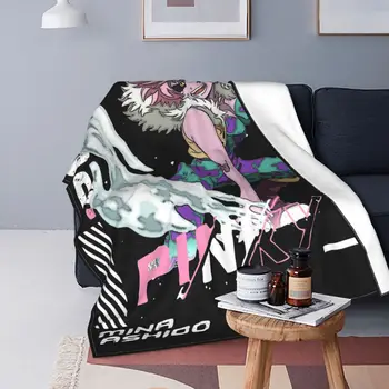 Pinky Mina Ashido Одеяла Флис Всесезонный My Hero Academia Эстетический аниме-дизайн Плед для кровати Спальня Коврик