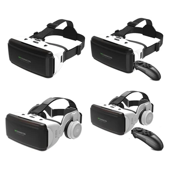 RISE-VR Виртуальная реальность 3D Очки Коробка Стерео VR Для Google Картонная гарнитура Шлем для IOS Android