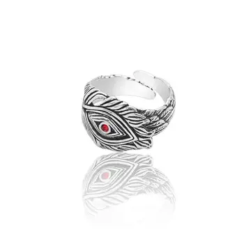 SAIYE 316L Cool Mens Женское кольцо от сглаза для мужчин Регулируемый размер из нержавеющей стали