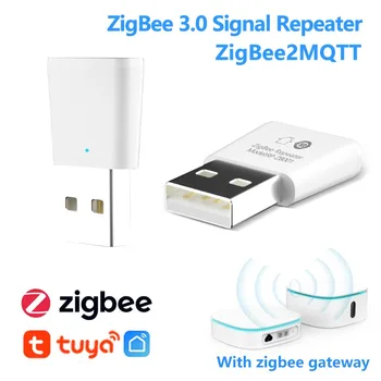 Tuya ZigBee 3.0 Ретранслятор сигнала USB-удлинитель для Smart Life ZigBee2MQTT Devices Mesh Home Assistant Deconz Automation