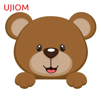 UJIOM Милый медведь Игра Наклейки на стену Наклейки для детской спальни Украшение гостиной и ванной комнаты Устойчивый к царапинам и водонепроницаемый