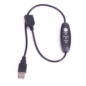 USB 5 В-12 В Термостат Нагреватель Термостат 3-скоростной регулируемый 24 Вт