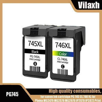Vilaxh 745XL 746XL PG745 CL746 для струйного картриджа Canon PG 745 CL 746 XL для принтера Pixma MG2470 MG2570 MG2970 IP2870 IP2872