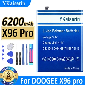YKaiserin для DOOGEE X96 Pro Батарея 6200 мАч Аккумулятор мобильного телефона Запасные части аксессуаров для телефона DOOGEE X96Pro