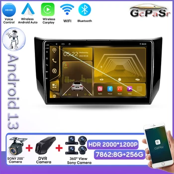 Авто Android для Nissan Sentra B17 2012 - 2017 GPS Навигация No 2din DVD Видеорегистратор HDR QLED Экран Сенсорный экран Задняя камера 5G