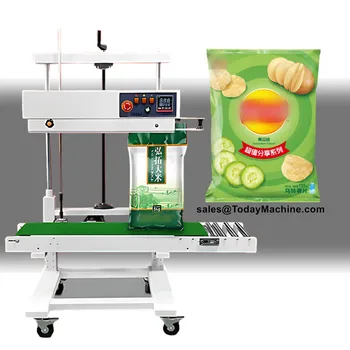 Автоматическая машина для непрерывного запечатывания ленты с нагревом для риса Мешок для еды и напитков