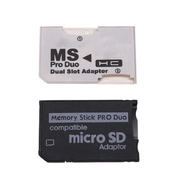 Адаптер карты памяти Micro SD TF Flash Card на карту памяти MS Pro Duo для карты PSP Однослотовый / двойной 2-слотовый адаптер