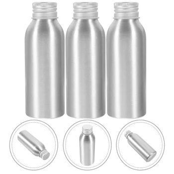  Алюминиевые бутылки 3 комплекта многоразовых флаконов с эфирным маслом Диспенсер для женщин Контейнер 100 мл