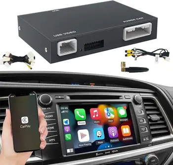 Беспроводной Apple Carplay Android Auto для TOYOTA Touch 2 Entune2.0 Highlander Tundra Sienna Prius Yaris Camry 2014-2019 CHR Модуль
