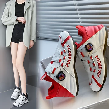  Быстрая шнуровка Женская спортивная обувь для гольфа Черная красная спортивная обувь для гольфа для девочек Удобные женские кроссовки для гольфа