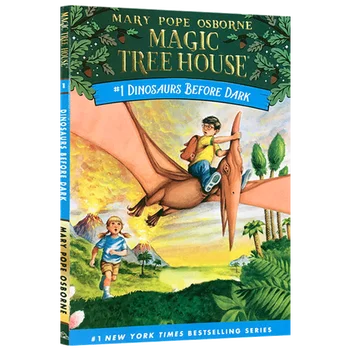 Волшебный домик на дереве Динозавры до наступления темноты, Детские книги в возрасте 6 7 8 9 английских книг, Приключенческие романы 9780679824114