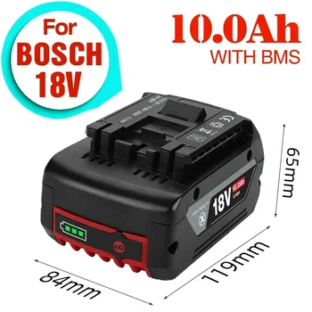 Для BOSCH Authentic 18V BAT609 BAT610 Для Bosch 18V Professional 18V Li-ion Аккумулятор Дрель GBA18V GSR18V BAT618 BAT619