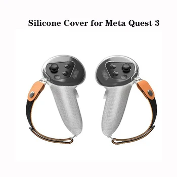 Для Quest 3 Моющийся сменный силиконовый чехол с защитой от падения для Meta Quest 3 Аксессуары для контроллера корпуса