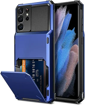 Для Samsung Galaxy S21 Ultra Чехол S22 + Кошелек Держатель кредитных карт Чехол для Samsung GalaxyS21 Galaxy S21 S 21 Plus Ultra