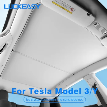 Для Tesla Model 3 ModelY 2022-2023 Передний и задний световой люк Солнцезащитный козырек Сетка Крыша автомобиля Защита от падения Солнцезащитный козырек