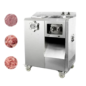  Коммерческая машина для резки мяса Машина для нарезки мяса из нержавеющей стали Мясорубка для клизмы 2200 Вт