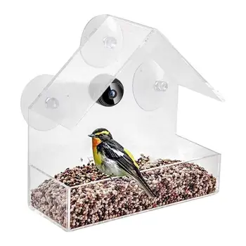 Кормушка для камеры птиц Колибри Птичий домик 1080P WIFI Камера для наружной ночной версии Камера наблюдения за птицами Прозрачное окно Дом для