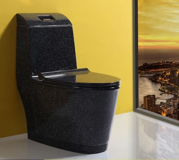  Креативный Черный Камень Узор Туалет Супер Большой Цельный Дезодорант Туалет Керамический Цвет Персонализированный Туалет Экономия Воды