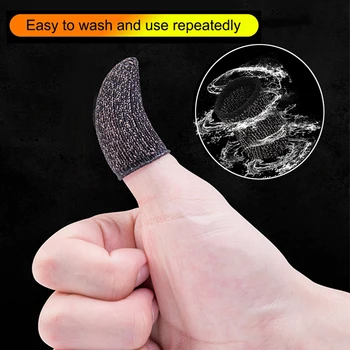 многоразовые модные дышащие не царапающиеся тонкие перчатки для пальцев против пота Мобильный сенсорный рукав Защита от пота Чехол для игры
