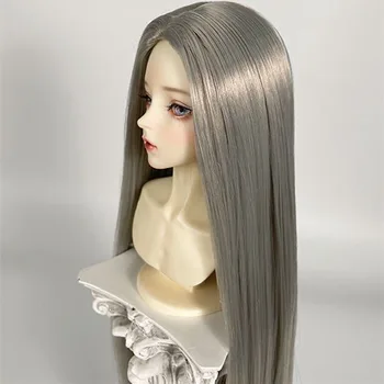 молочный шелк имитация древний стиль парик, 1/3 бжд SD кукла прямые волосы бесплатная доставка