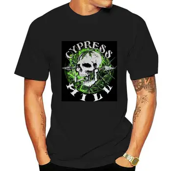 Мужская футболка с принтом Хлопковые футболки с о-образным вырезом Винтажная футболка Cypress Hill Женская футболка с коротким рукавом