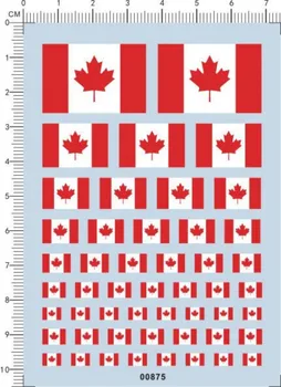 Наклейки Флаг Канады для разных масштабов Модель автомобильного самолета 00875