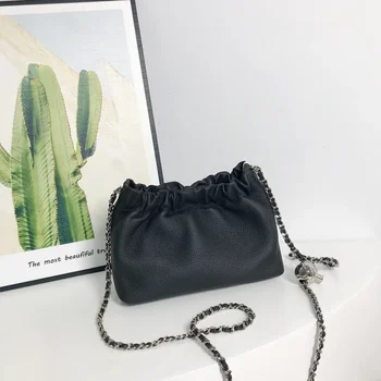 Новая мода Складные женские сумки через плечо Высокое качество Роскошная сумка из натуральной кожи Фирменный дизайн Большая женская сумка-тоут