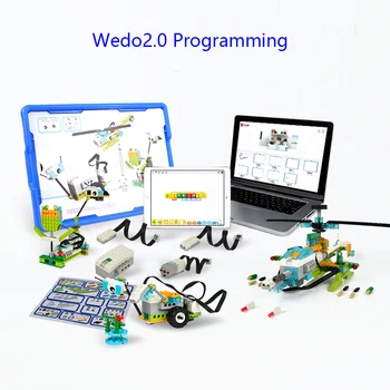 НОВИНКА WeDo 3.0 Robotics Construction STEAM Набор для Scratch 3.0 Wedo 2.0 Базовый набор Строительные блоки Технические кубики Развивающие игрушки