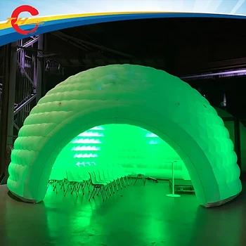 новый популярный светодиодный надувной иглу / надувная палатка для вечеринок / светодиодная надувная пузырчатая палатка со светодиодной подсветкой, бесплатная воздушная доставка до двери