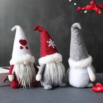 Оригинальность Рождественские украшения Гном Красная Шляпа Санта-Клаус Безликая кукла Гном Грязезащитный Прочный