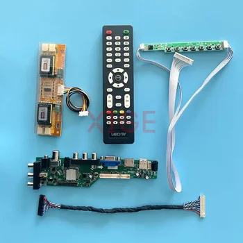 Плата драйвера подходит LM250WF1 LM230WF1 LM230WF2 LVDS-30Pin USB + HDMI + VGA + AV + IR 1920 * 1080 4CCFL ЖК-дисплей DVB сигнал цифровой DIY Kit